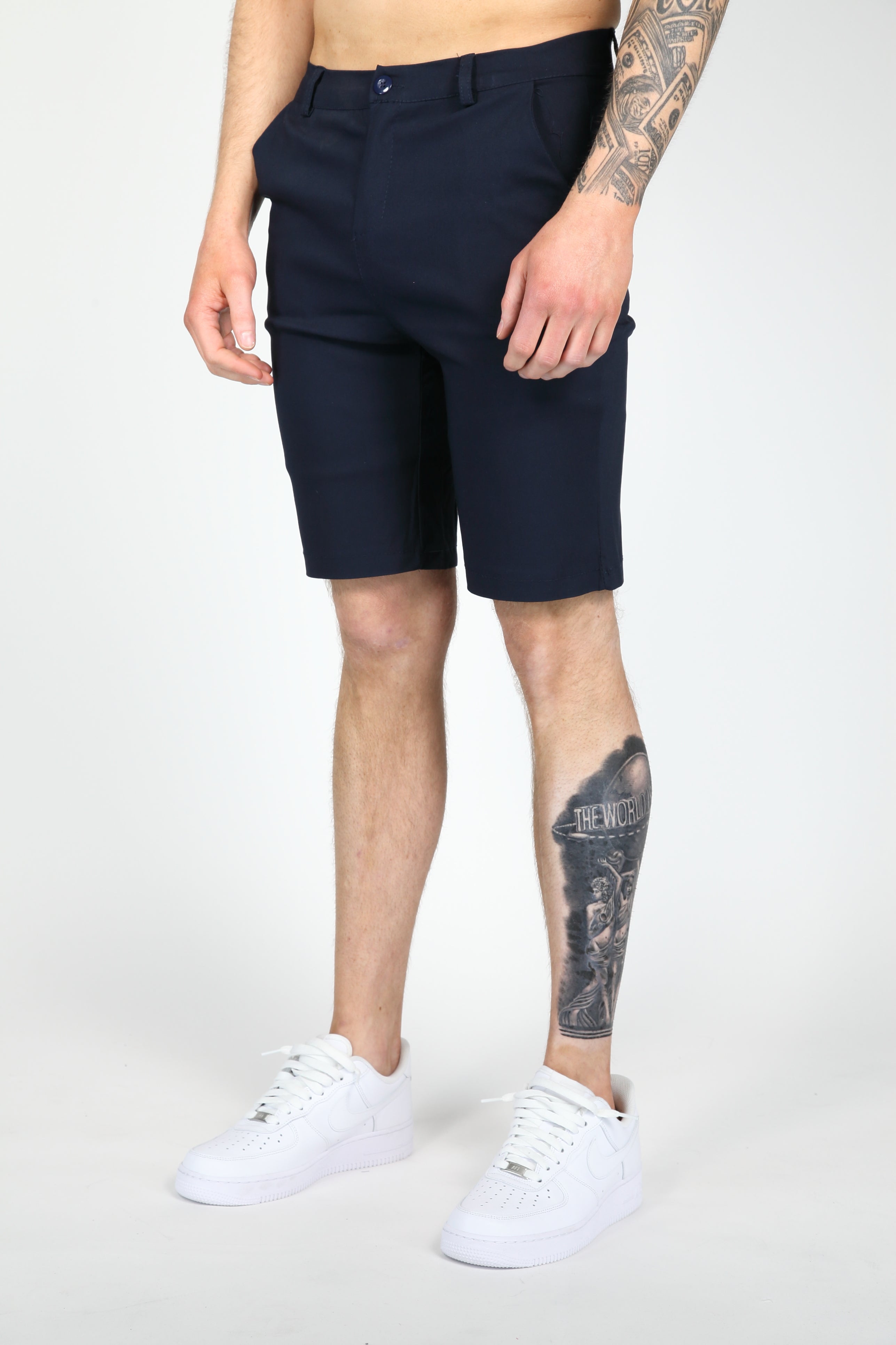Korte Broek Chino Navy