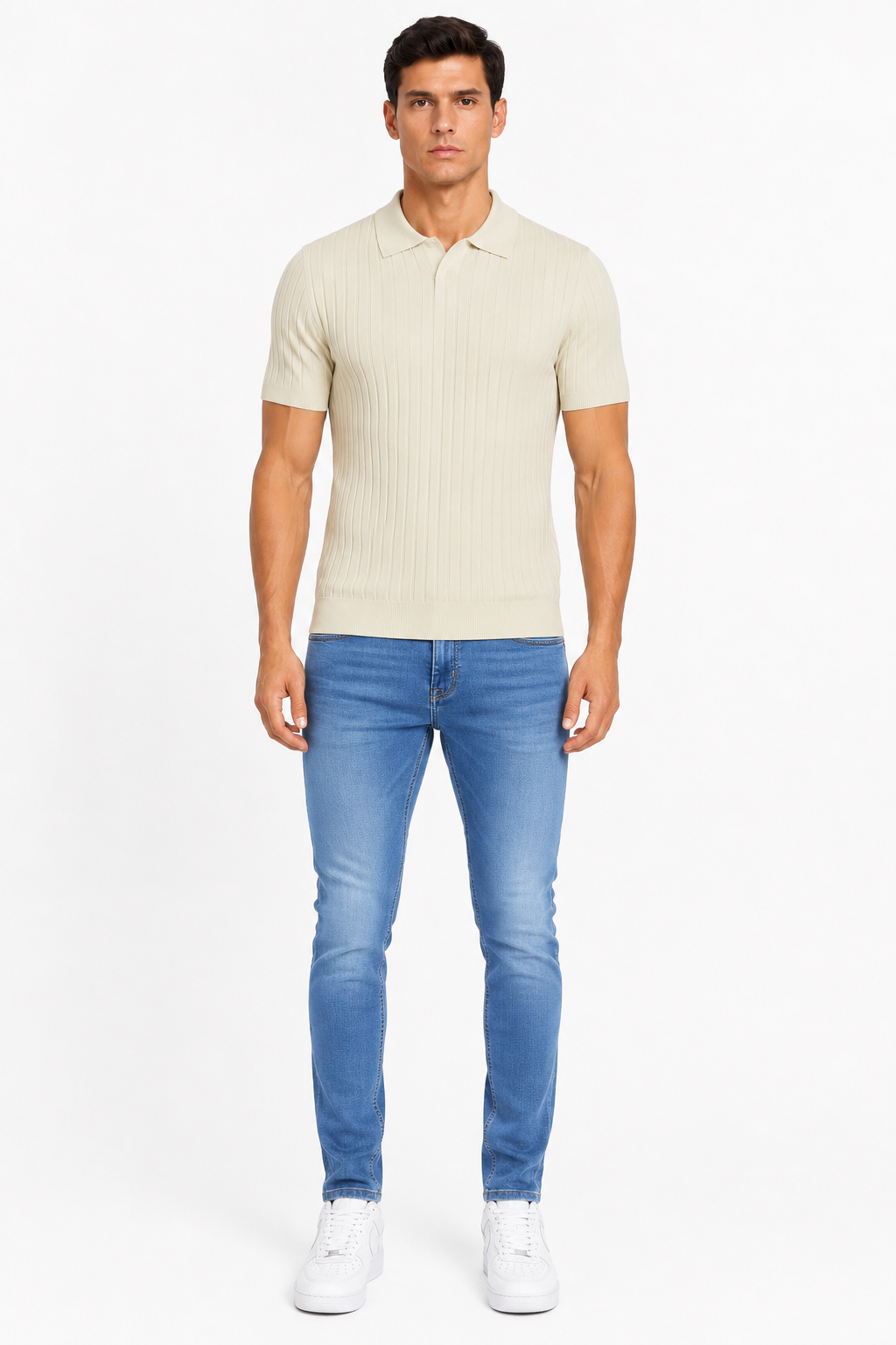 Lucca Jeans & Vero Polo Set - Front view centered