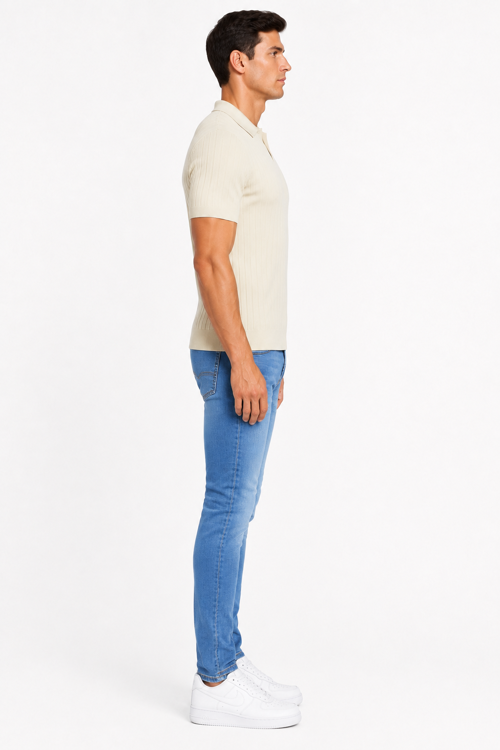 Lucca Jeans & Vero Polo Set - Side profile