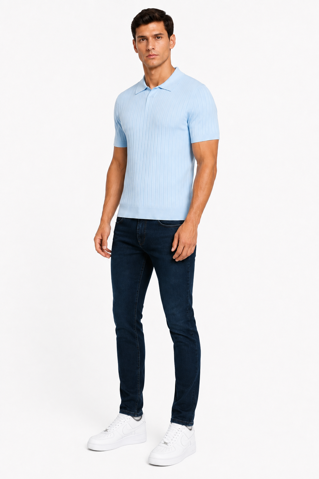 Monza set Jeans & Polo | Licht Blauw & Blue