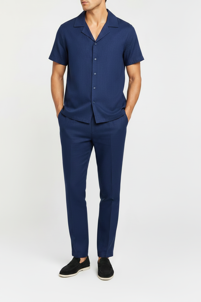 Set in Lino Portofino Navy