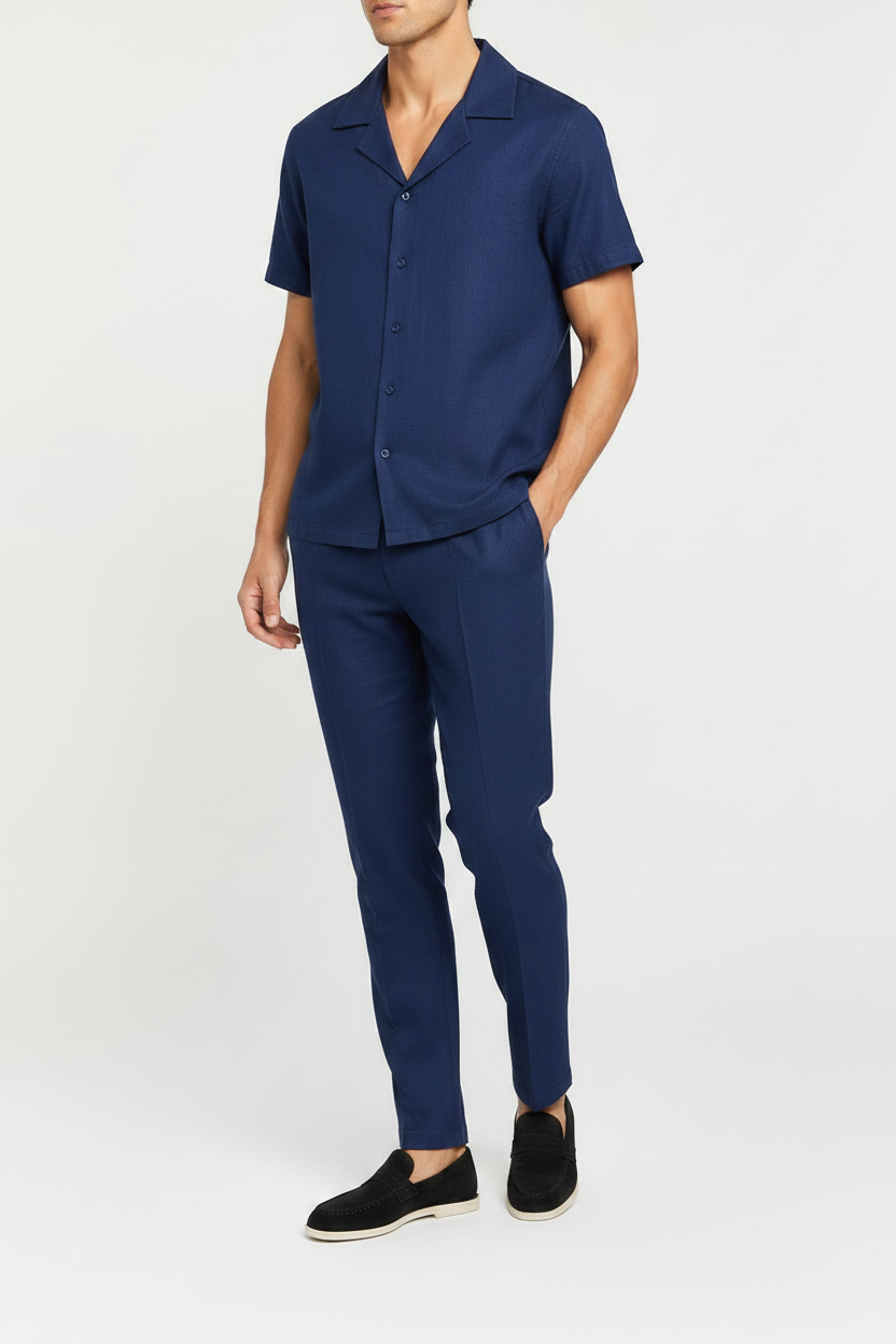 Conjunto de Lino Portofino Marino