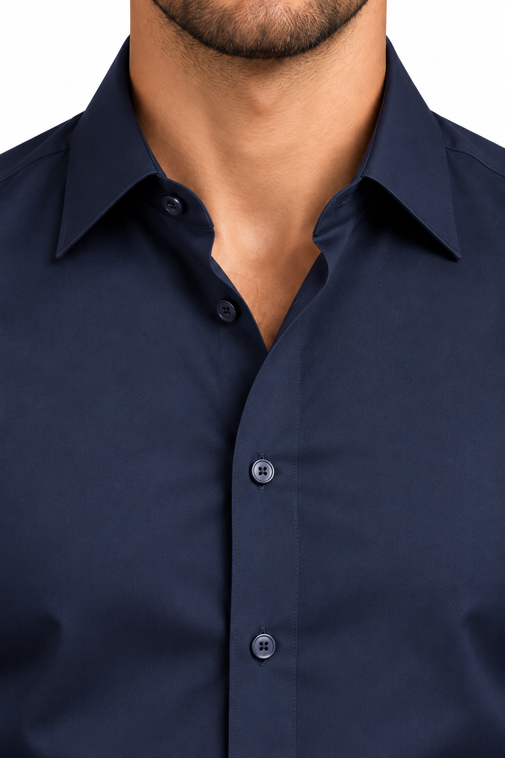 Klassiek Overhemd Navy