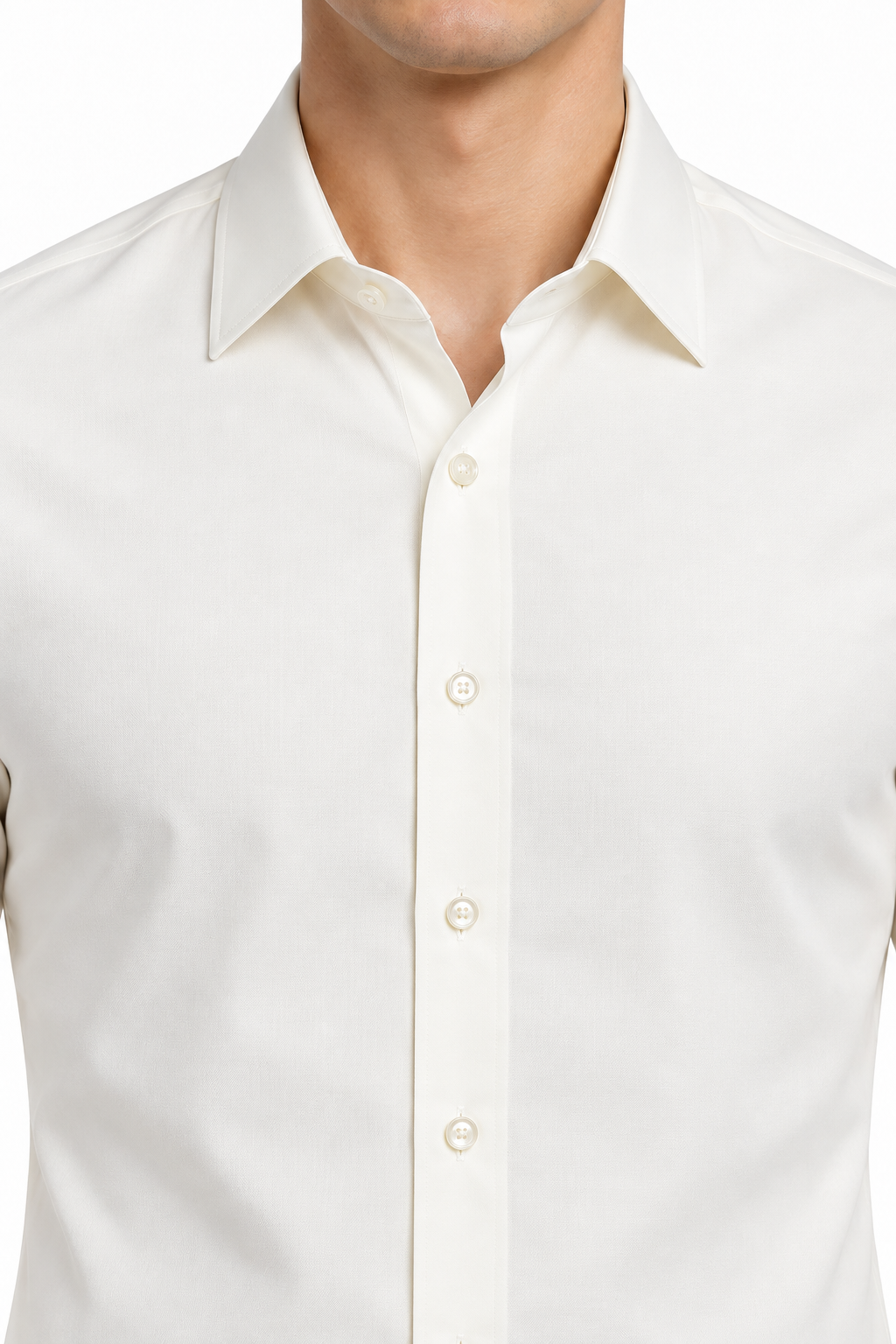 Klassiek Overhemd Off White