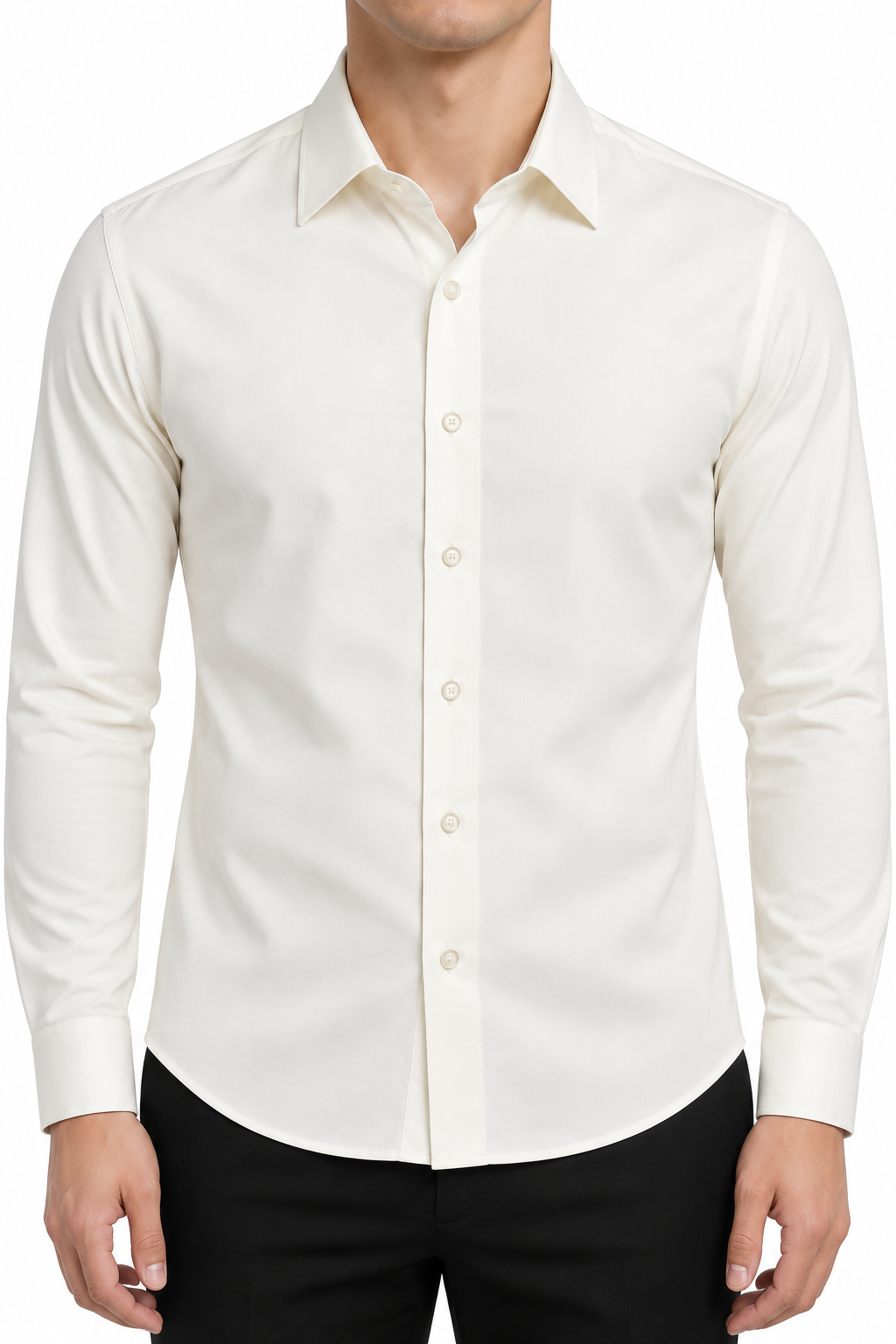Klassiek Overhemd Off White