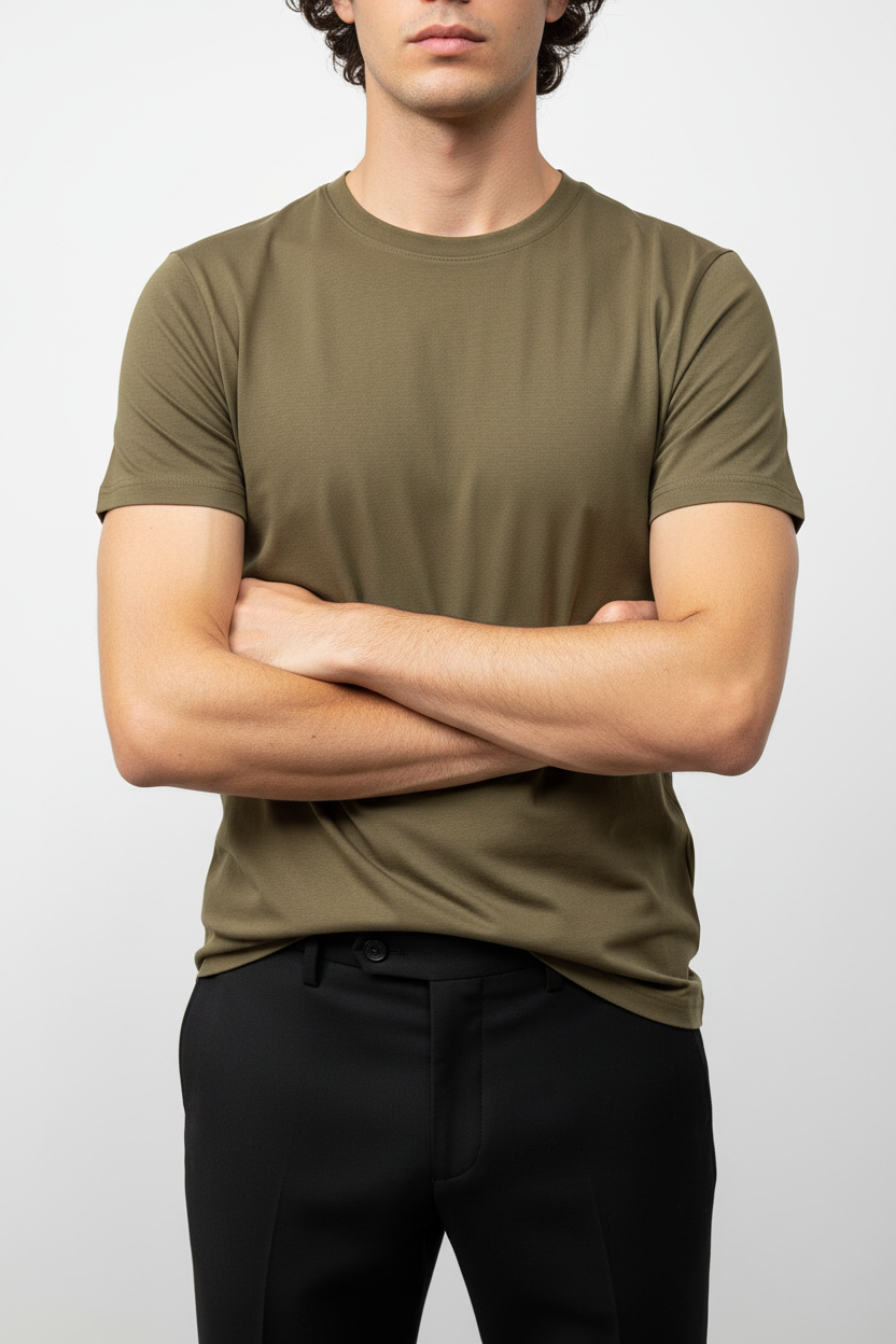 Khaki T-shirt Basic