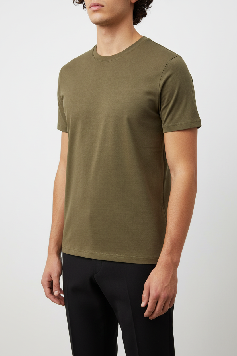 Camiseta marrón básica