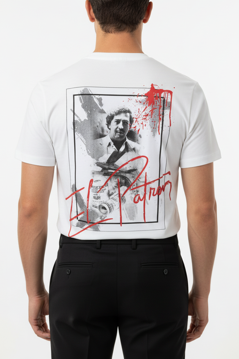 Pablo Escobar T-Shirt Wit