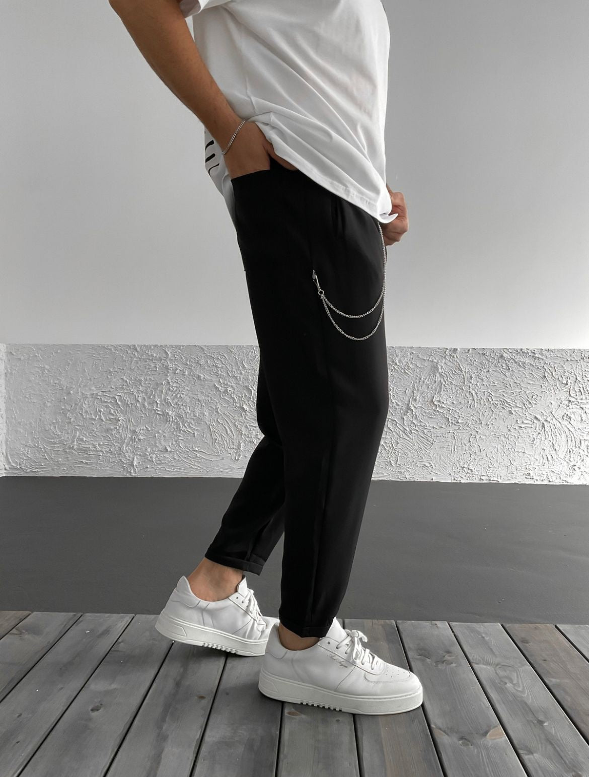 Zwarte Chino Heren Loarro