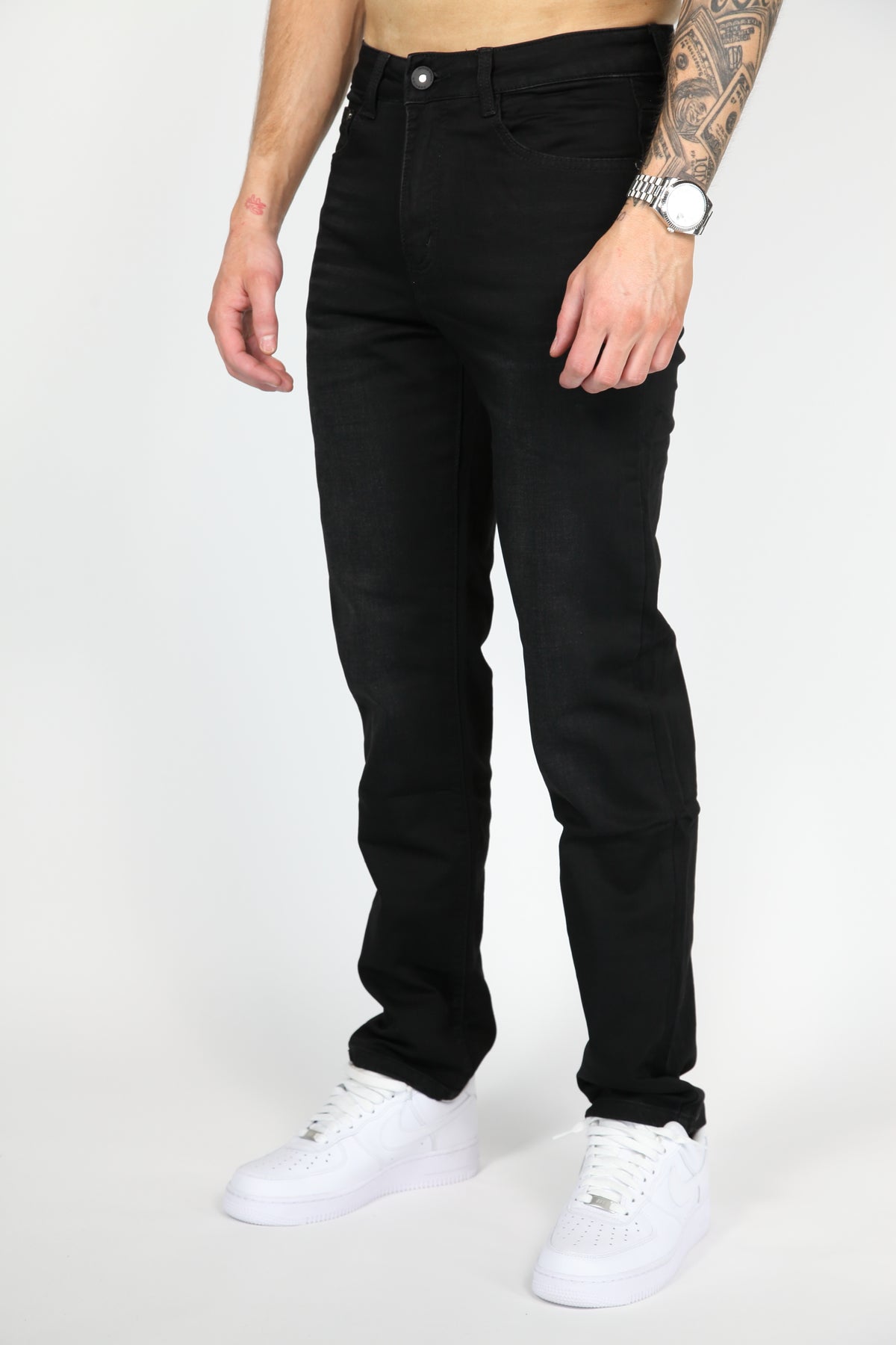 Valenci loose fit Jeans Zwart