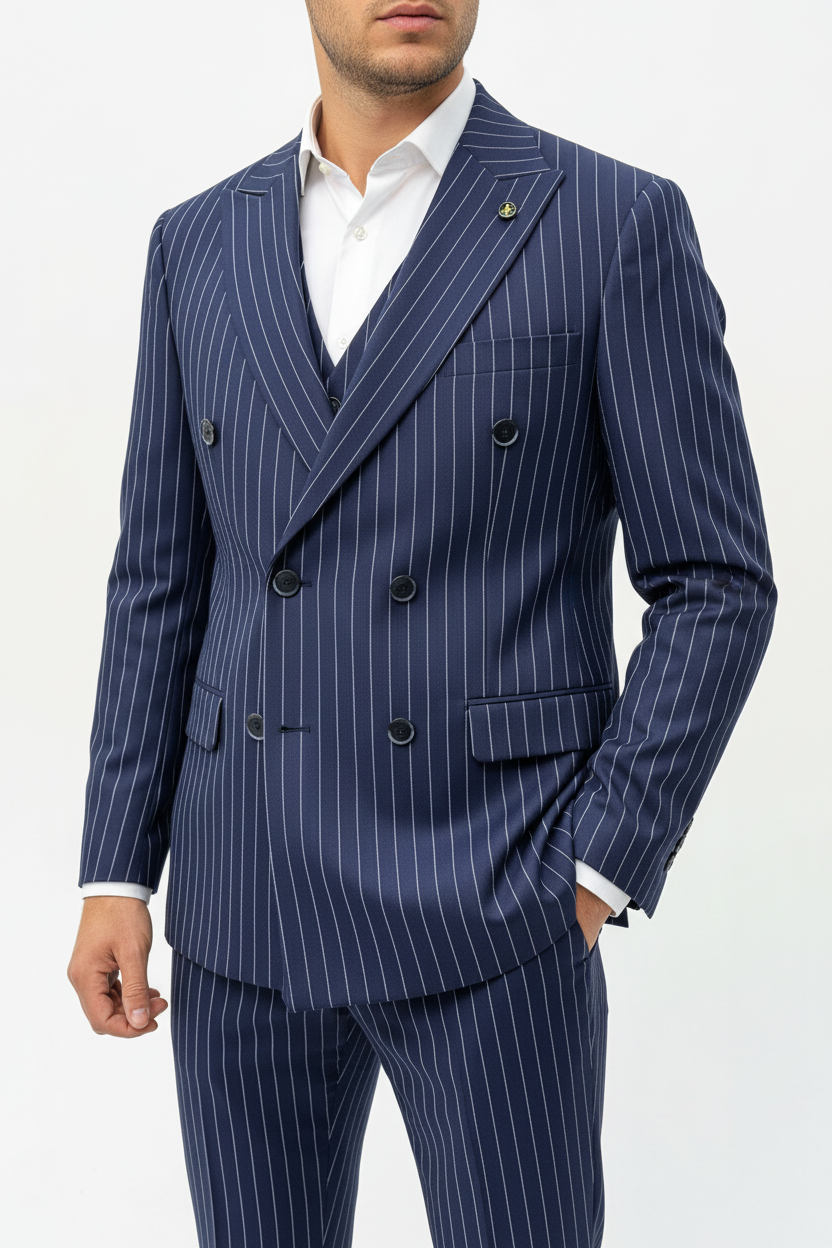 The Imperio Double Breasted Navy