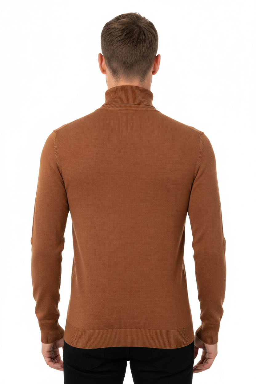 Uomini Turtleneck di cammello
