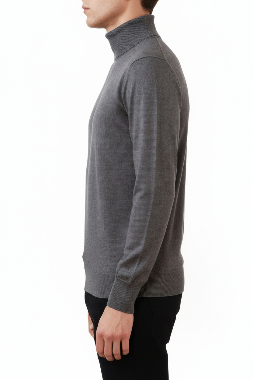 Rollkragenpullover Valenci Schwarz