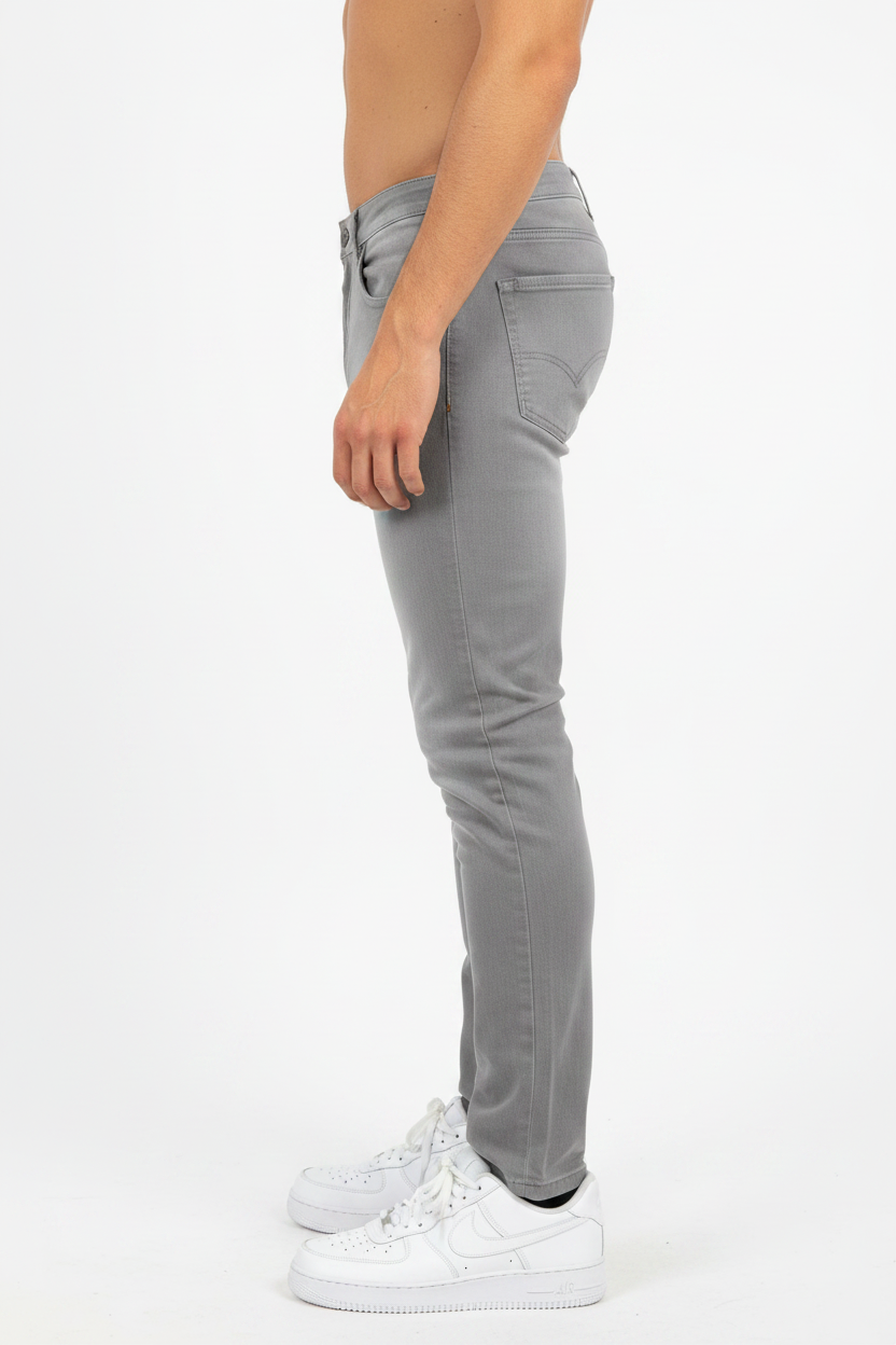 Lucca Slim Fit Jeans Grau
