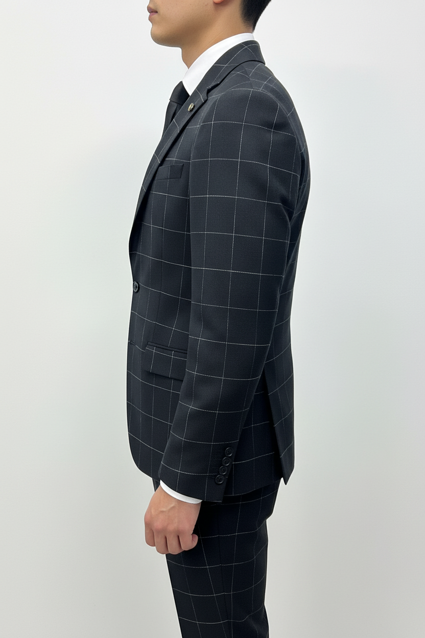 Architect Grid Suit - Zwart