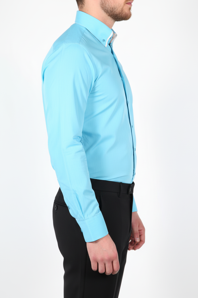 Overhemd Parla Turquoise