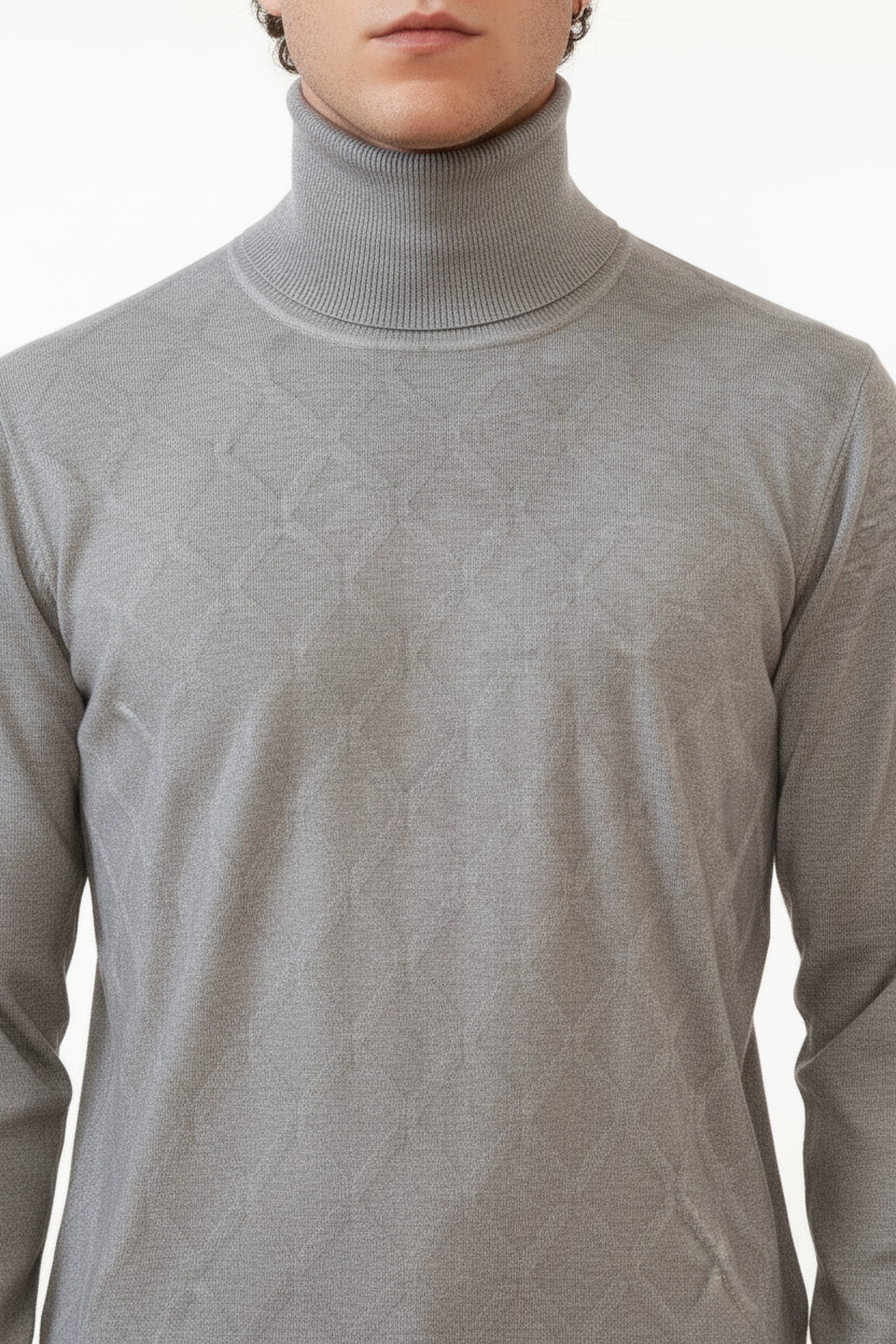 Dolcevita Valenci a quadri Grigio