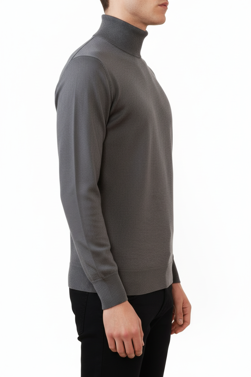 Rollkragenpullover Valenci Schwarz