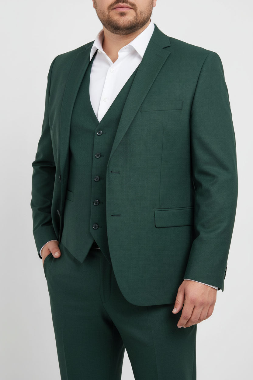 The Vittorio Dark Green Three-Piece Suit