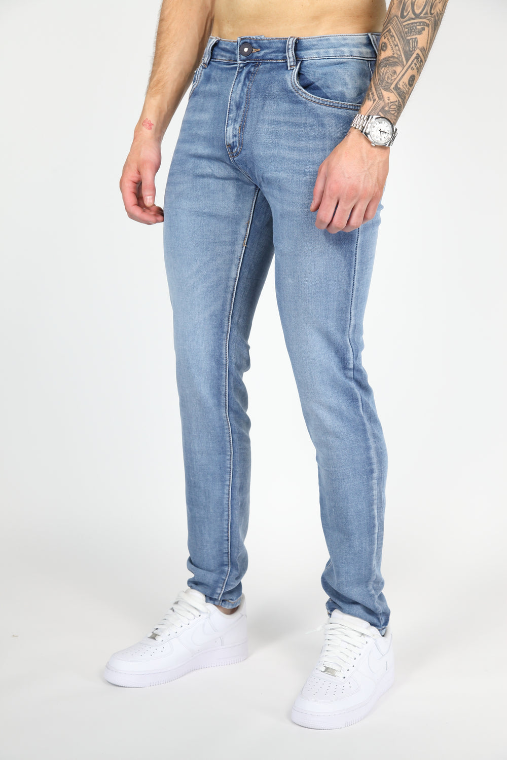 Valenci Slimfit Jeans Licht Blauw