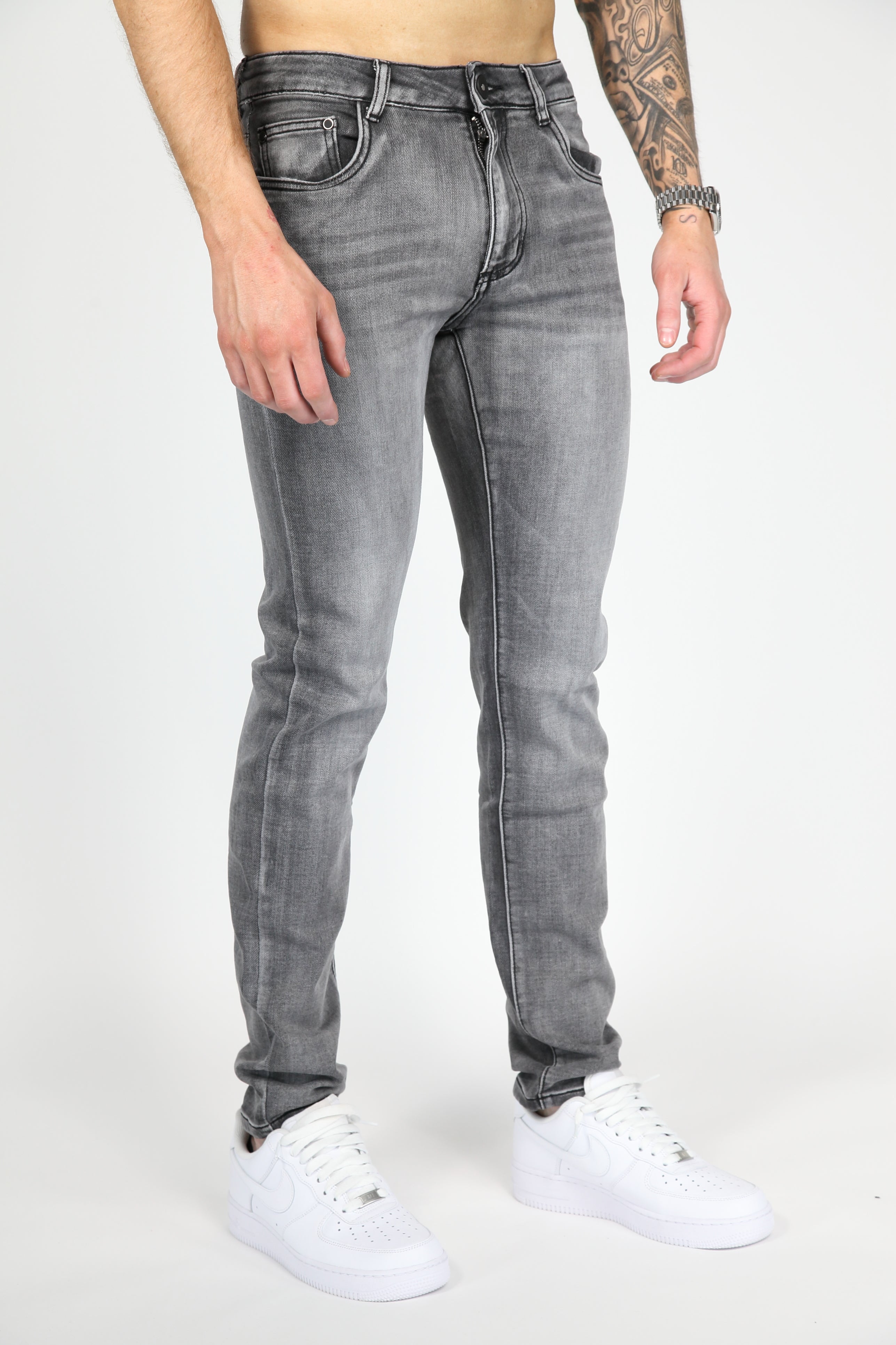 Valenci Slimfit Jeans grau