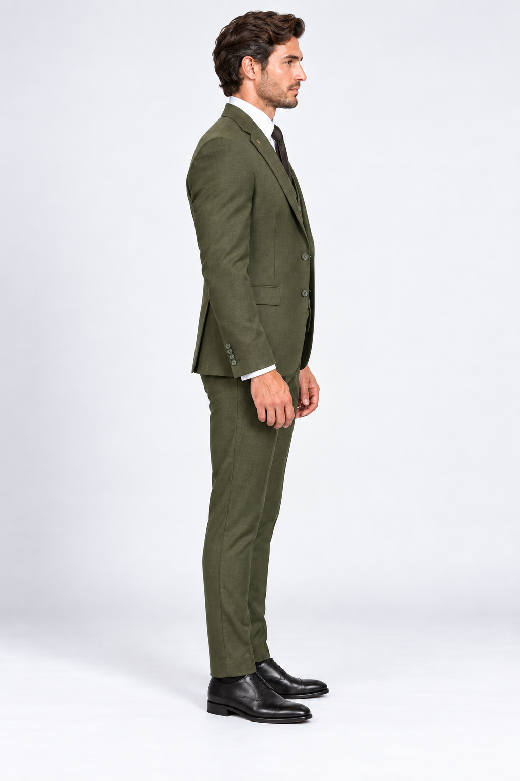 Milano Three-piece suit Olive Green