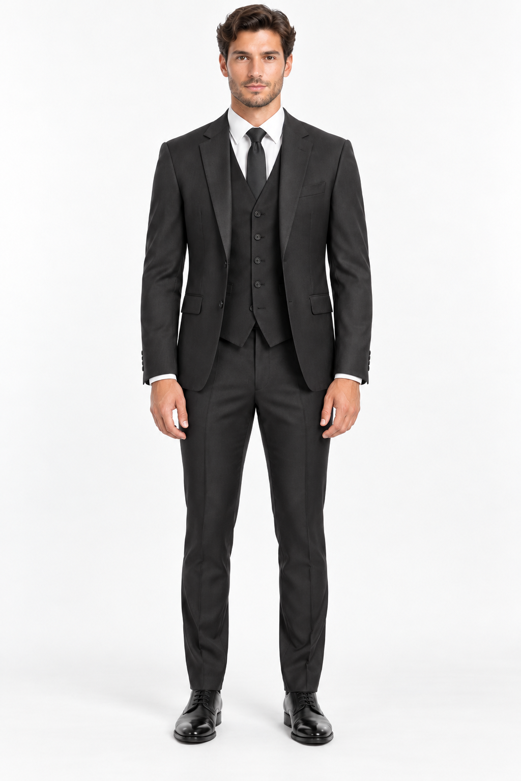 Milano Three-piece Suit Black