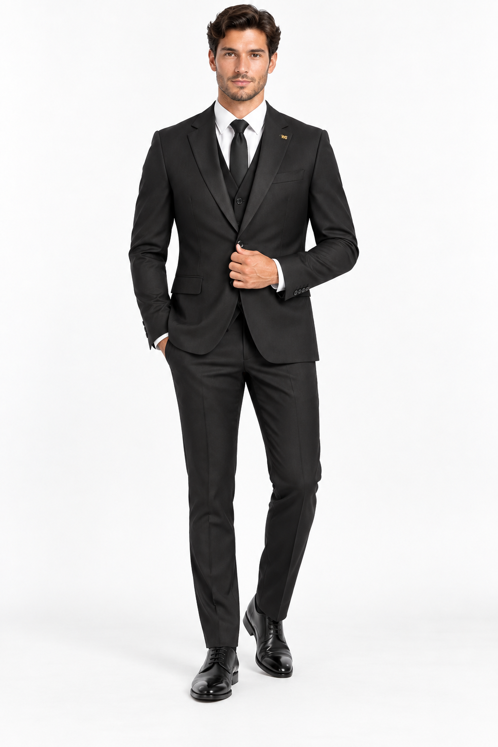 Milano Three-piece Suit Black