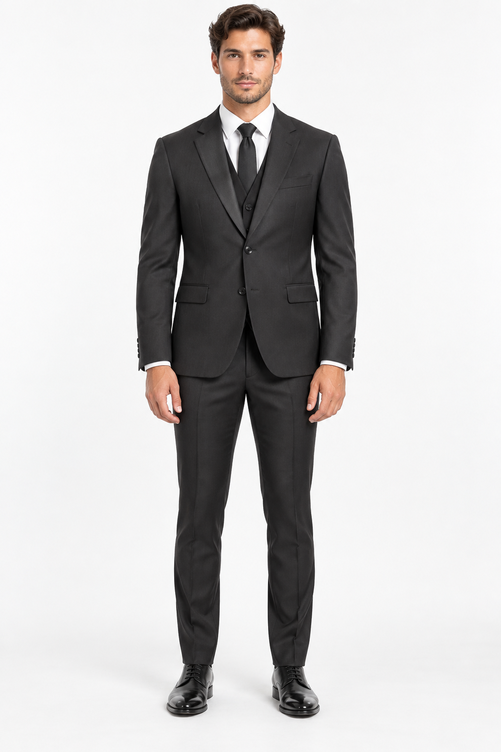 Milano Three-piece Suit Black