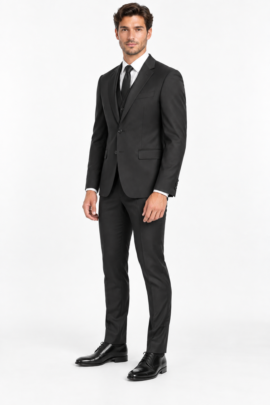 Milano Three-piece Suit Black