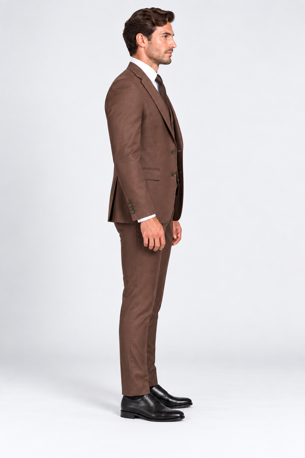 Portofino Three-piece Suit Brown