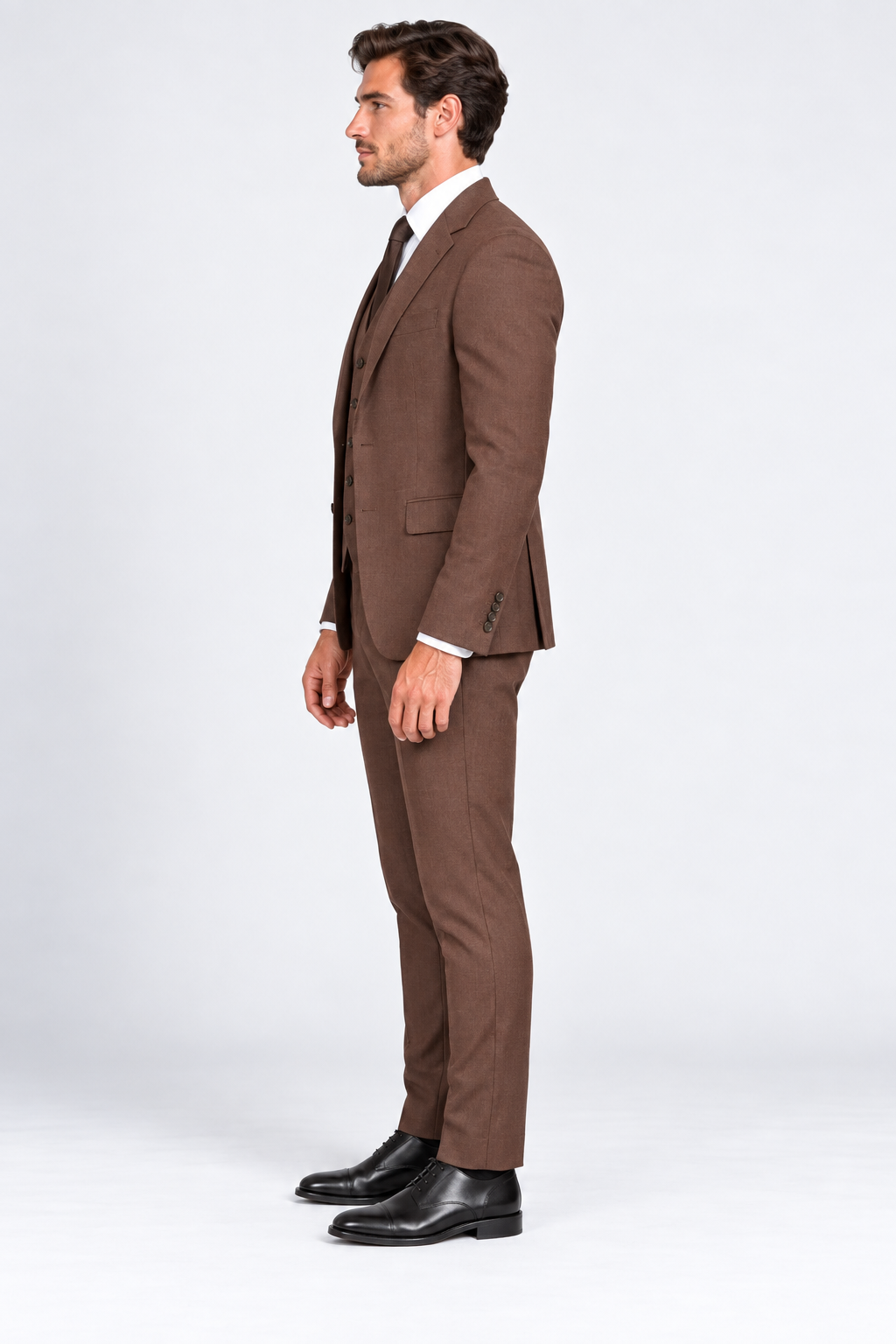 Portofino Three-piece Suit Brown