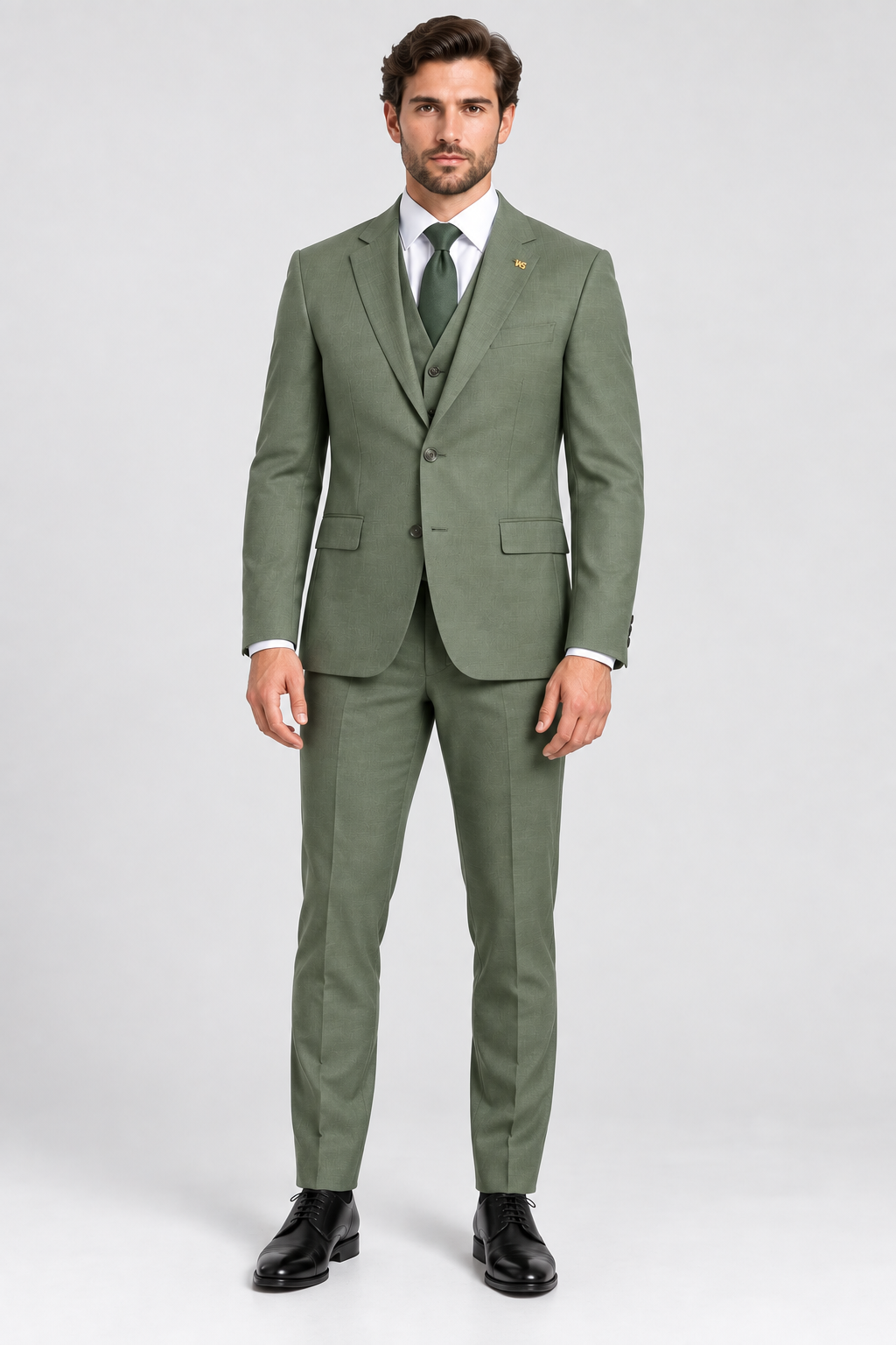 Portofino Three-piece Suit Sage Green