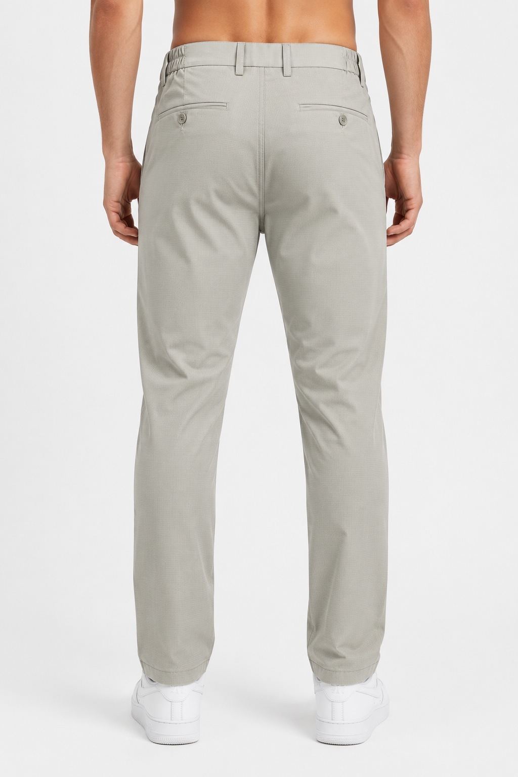 VALENCI Tech Pants Grey - Three-quarter front 2