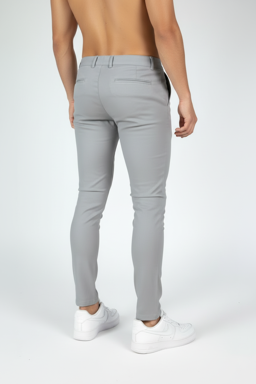 Chino Valenci Licht Grijs