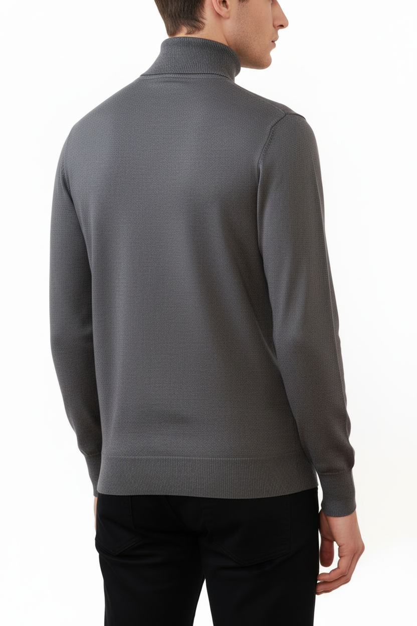 Rollkragenpullover Valenci Schwarz