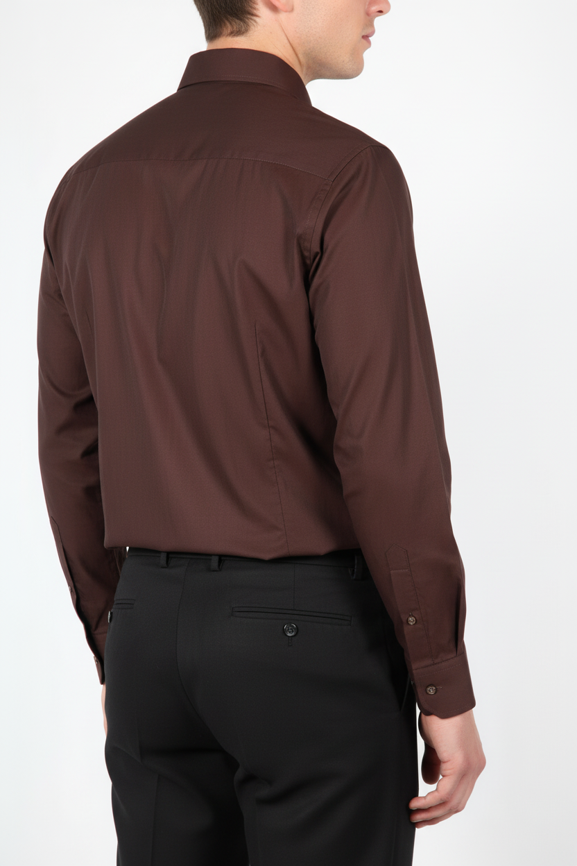Overhemd Leira Bruin