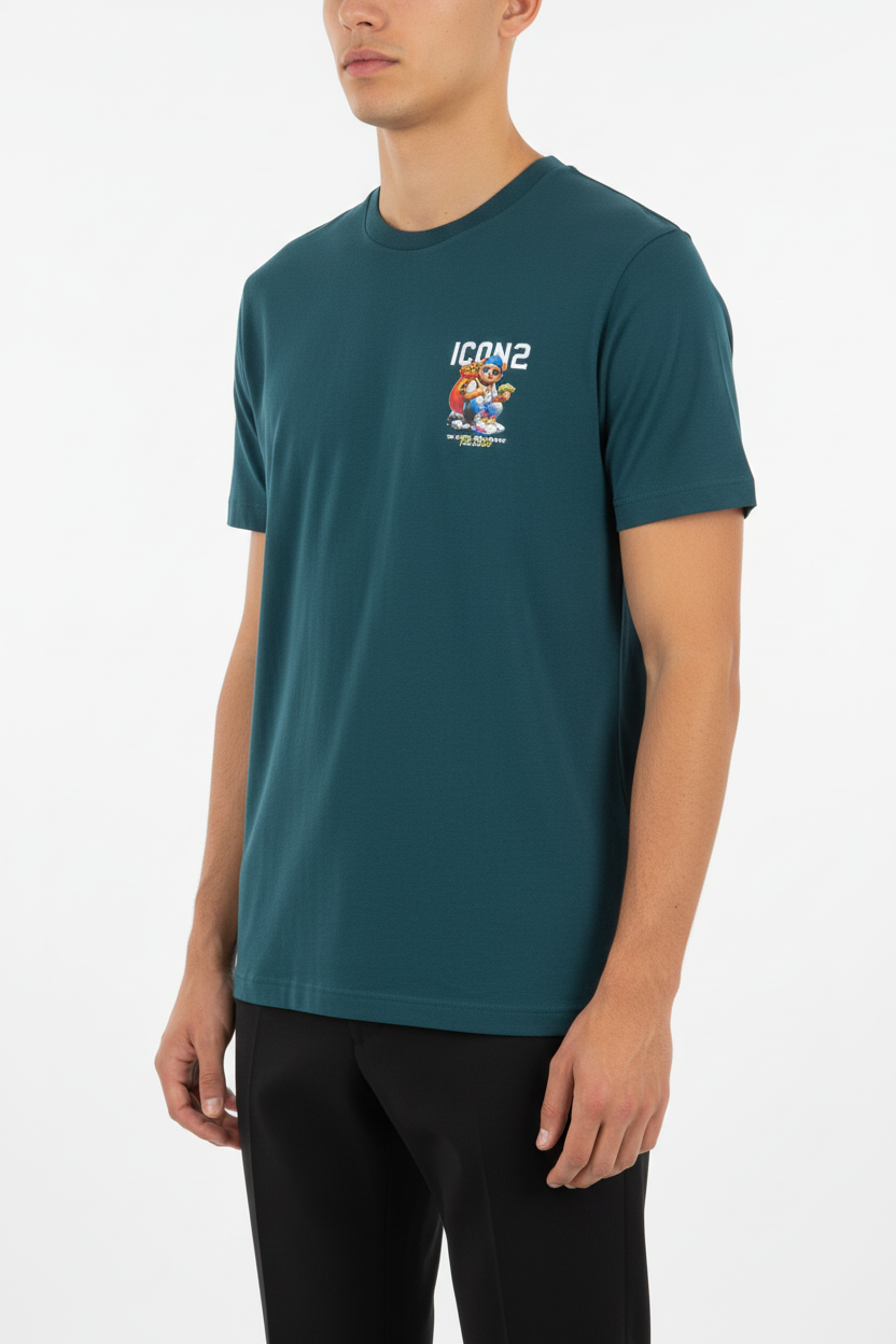 The ICON2 T-Shirt Petrol Green