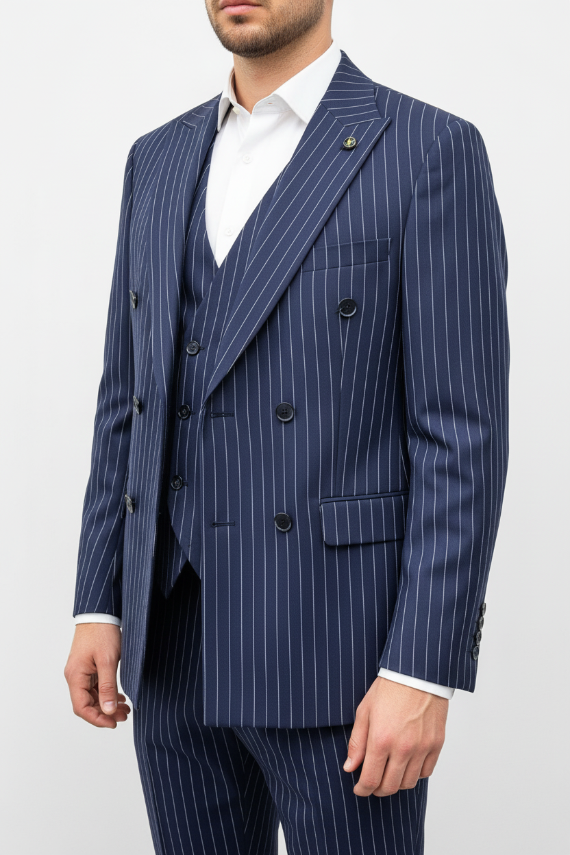 The Imperio Double Breasted Navy