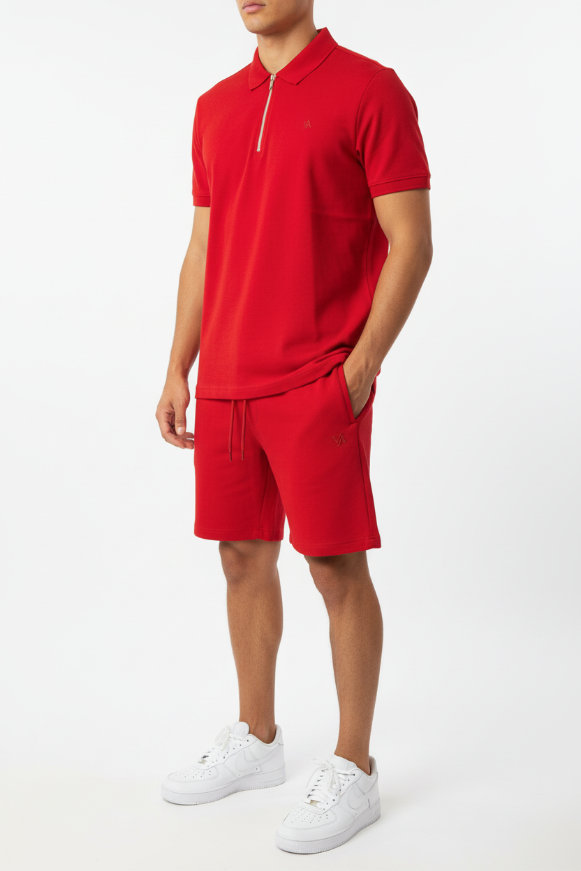 Polo set Ibiza Rood
