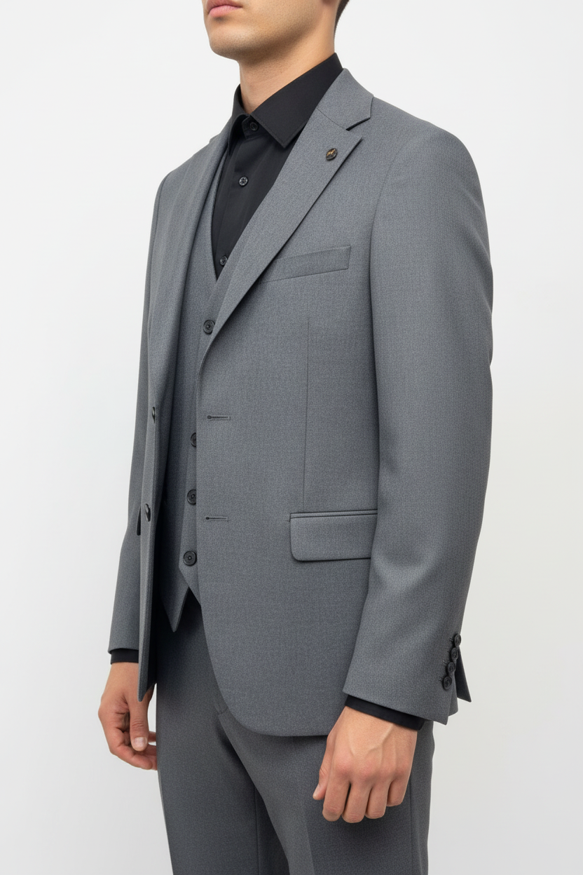 Morvelli Three-piece Suit Gray