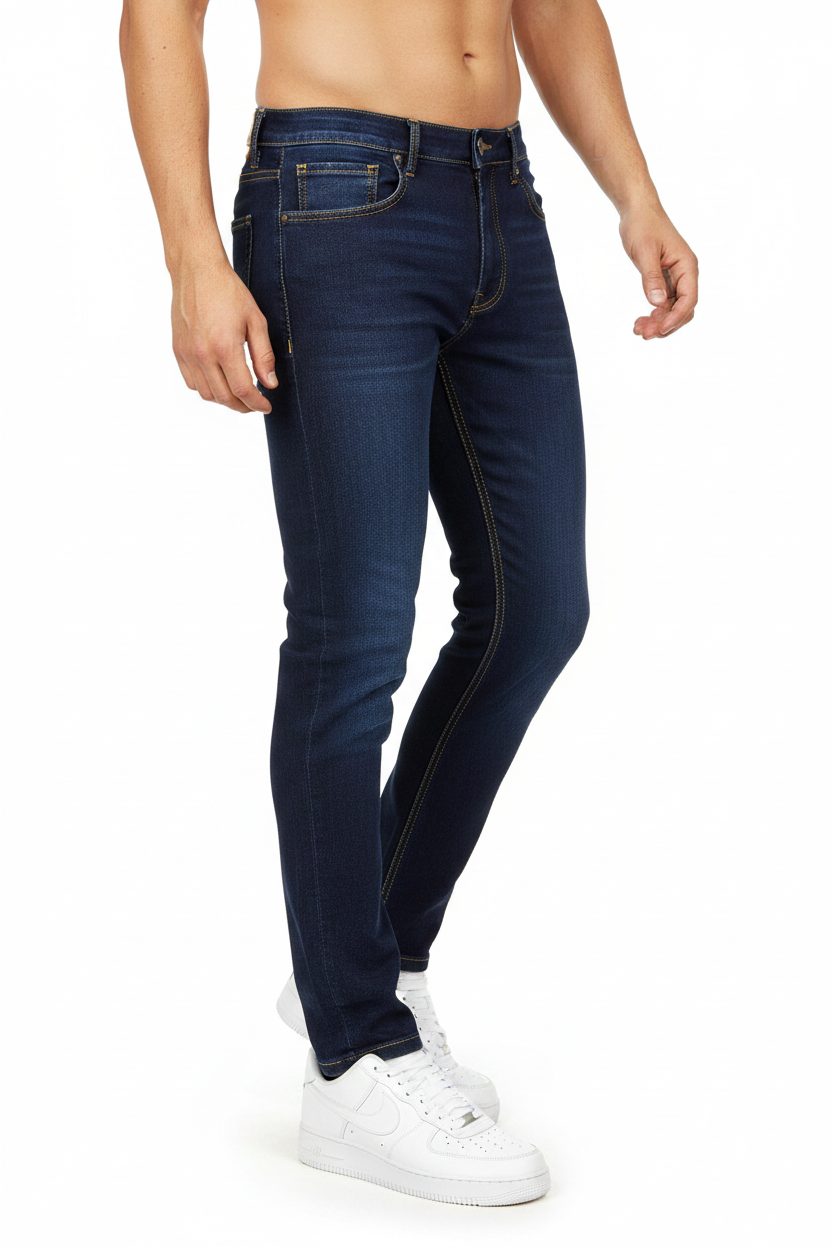 Lucca Slim Fit Jeans Marineblau