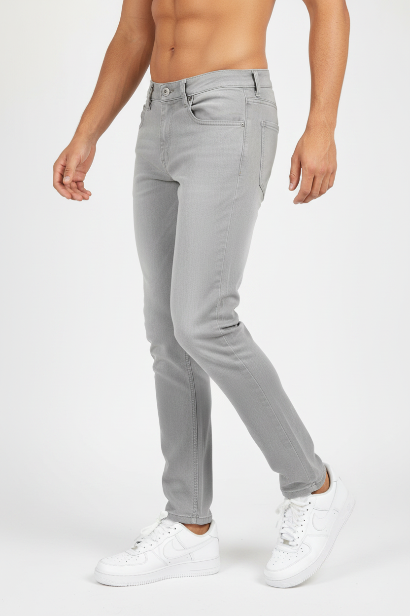 Lucca Slim Fit Jeans Grau
