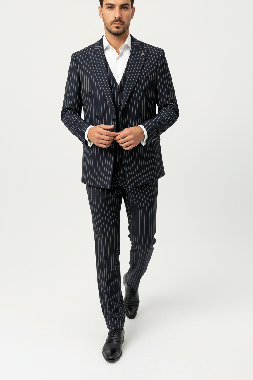 The Imperio Double Breasted Zwart