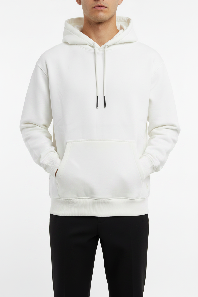 Felpa con cappuccio Arya bianca