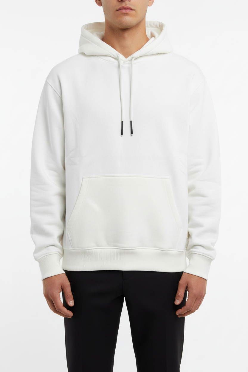 Felpa con cappuccio Arya bianca