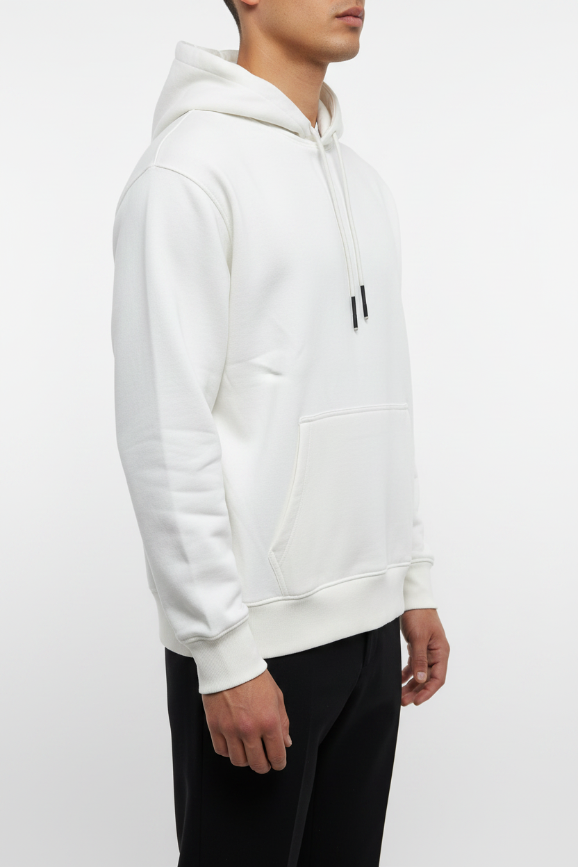 Felpa con cappuccio Arya bianca