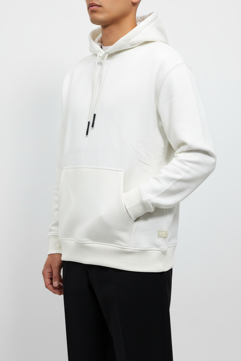 Felpa con cappuccio Arya bianca