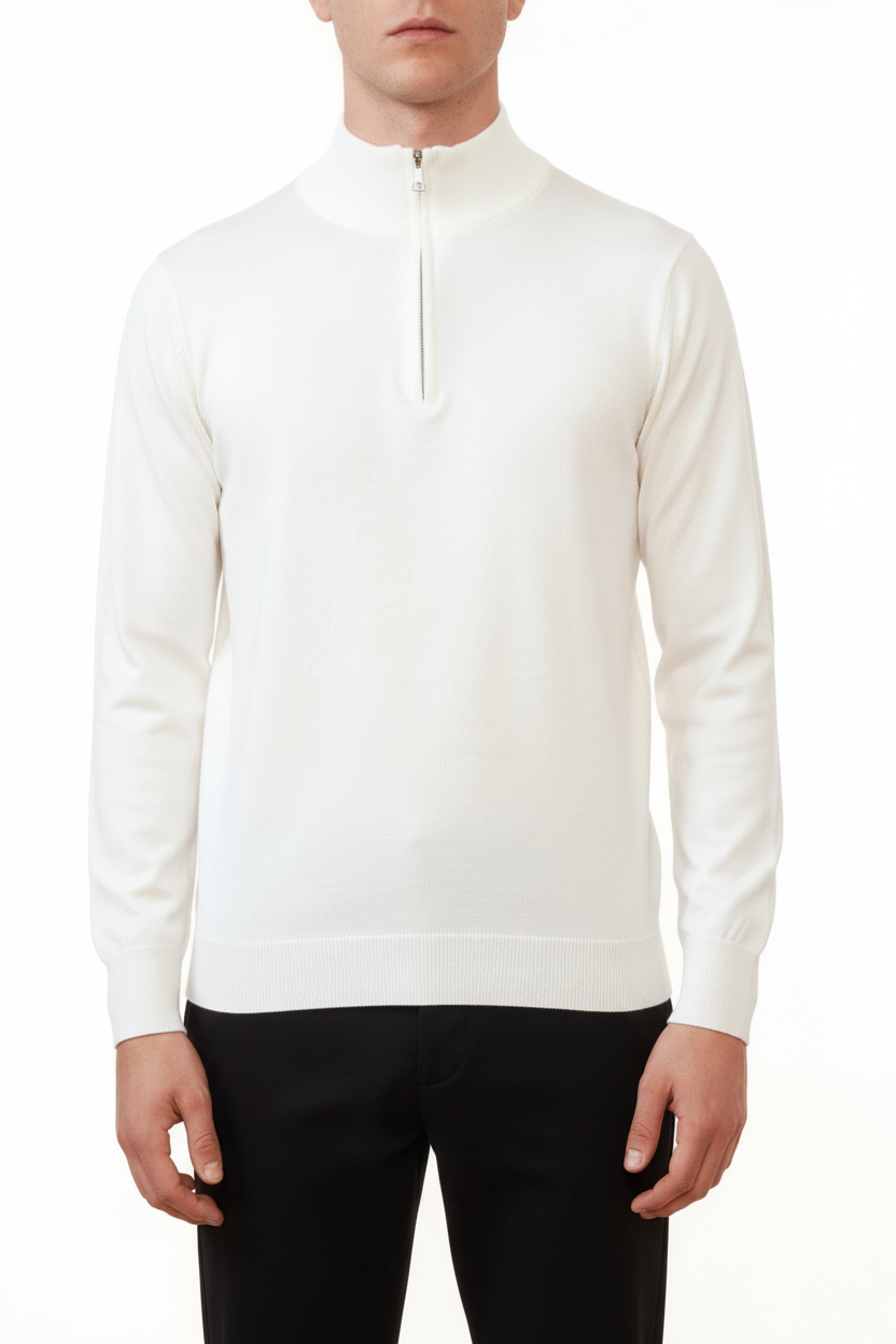 Valenci Halfzip Wit