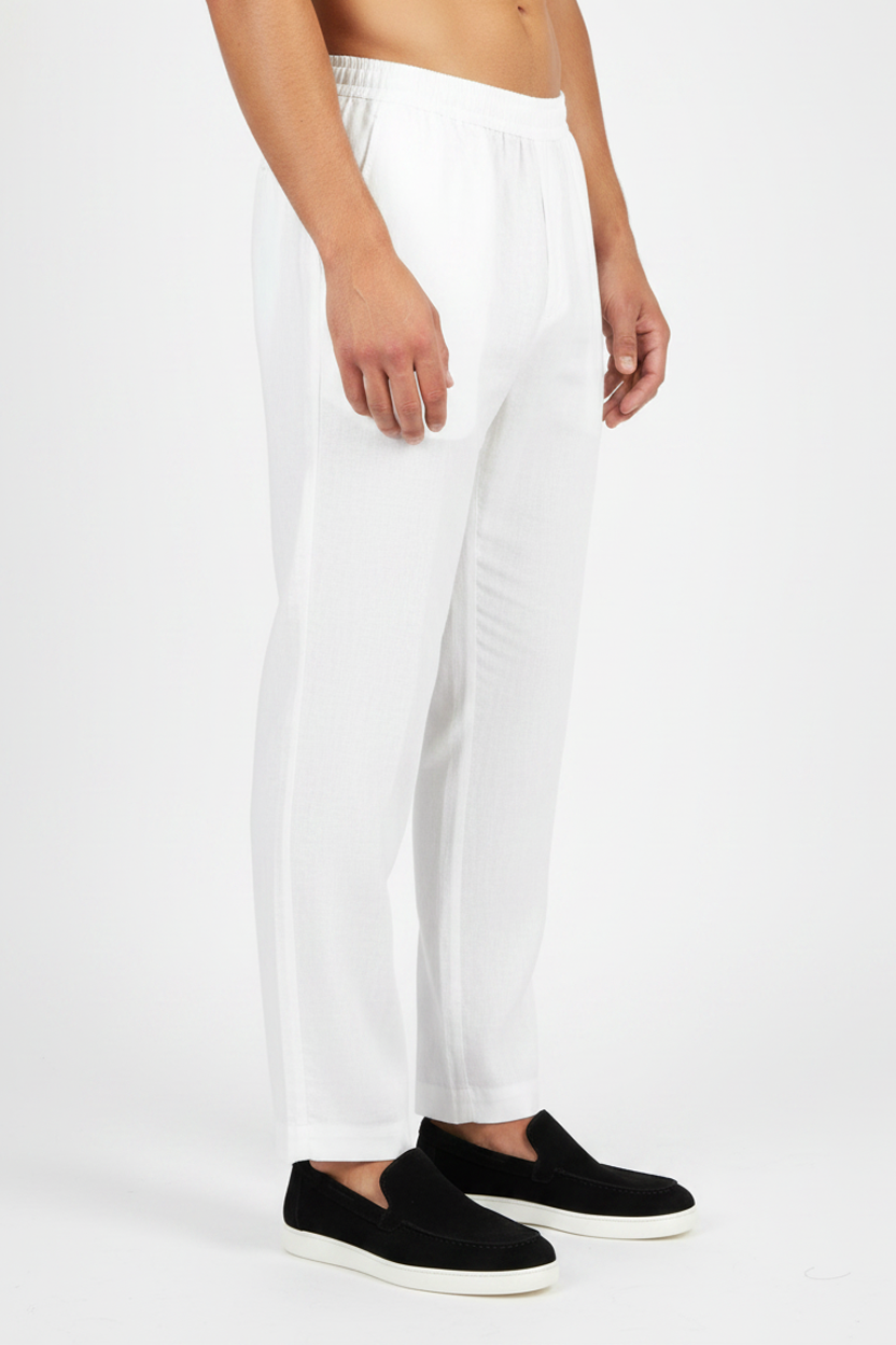 Valenci Leinenhose Weiß